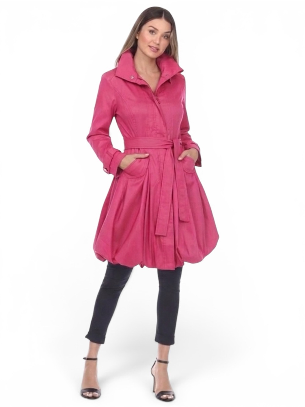 Samuel Dong Bubble Coat Size Small Pink